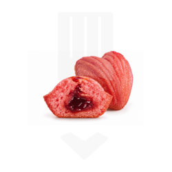 Coeur framboise fourré framboise surgelé | Dessert individuel