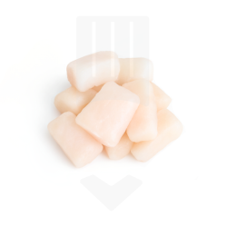 Morceaux de filet de lotte, sans peau, pièces de 25gr