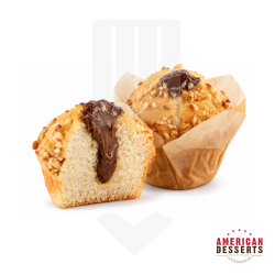 Muffin noisette coeur chocolat surgelé 125gr
