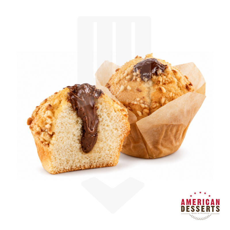 Muffin noisette coeur chocolat surgelé 125gr