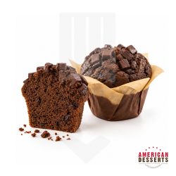 Muffin cacao pépites de chocolat surgelé 125gr