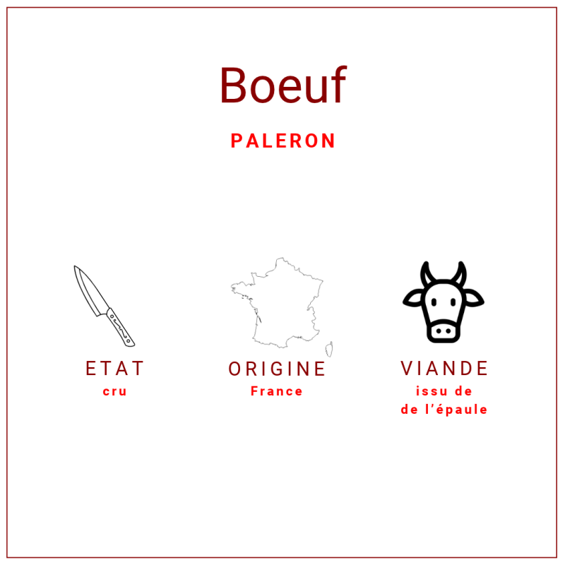 Paleron Boeuf Charolais 2/3.5kg