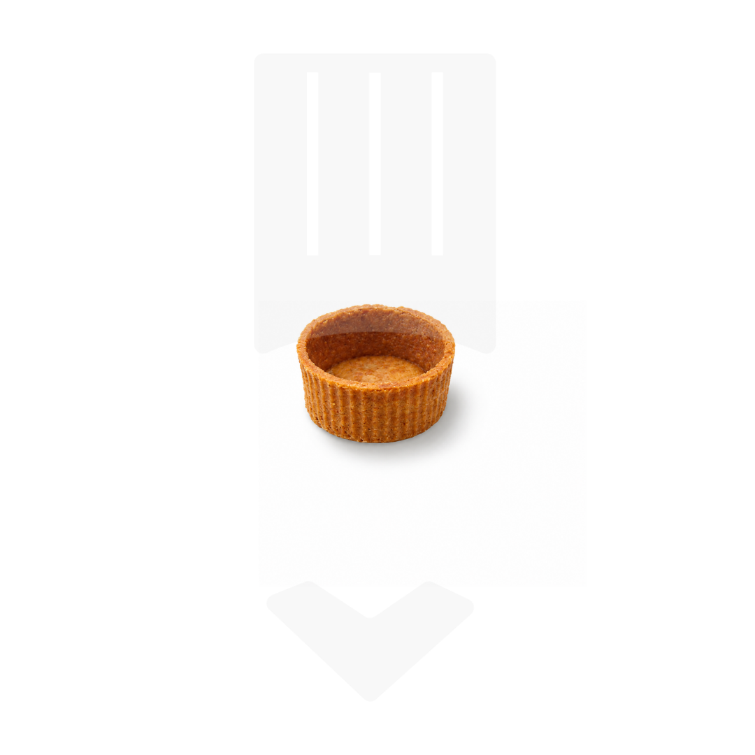 Base créative, fond rond tartelette salé à la tomate