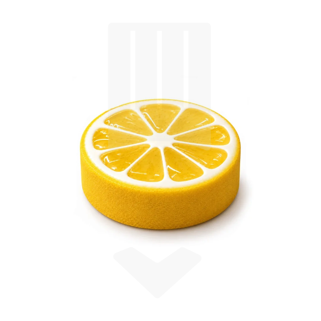 Trompe-l?oeil citron yuzu | Dessert individuel professionnel