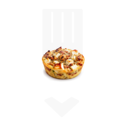 Mini clafoutis crumble courgette chèvre 25gr | Traiteur