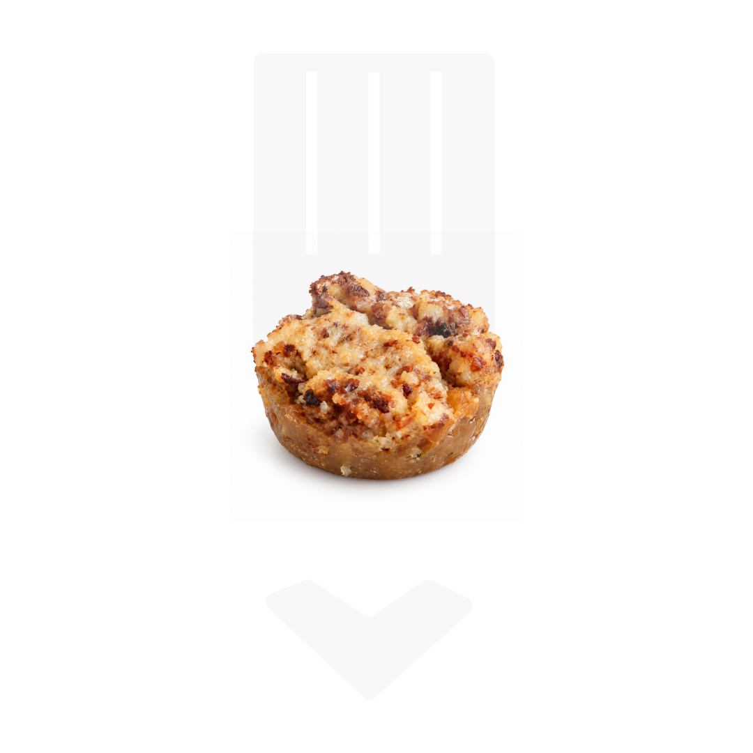 Mini crumble confit d?échalotes 25gr | Cocktail traiteur
