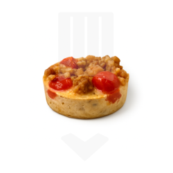 Crumble de sardines et tomates cerises, pièce de 90gr