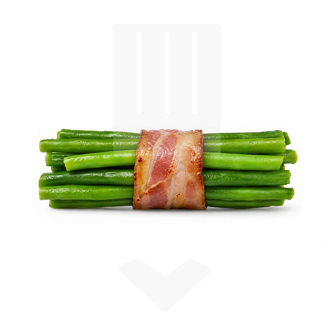 Fagots haricots verts lardés de porc fumé UE