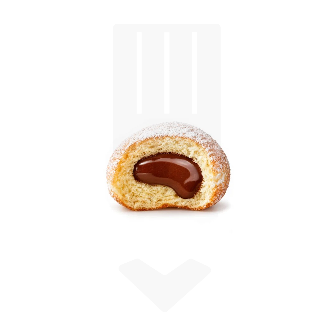 Mini beignet coeur chocolat noisette 25gr