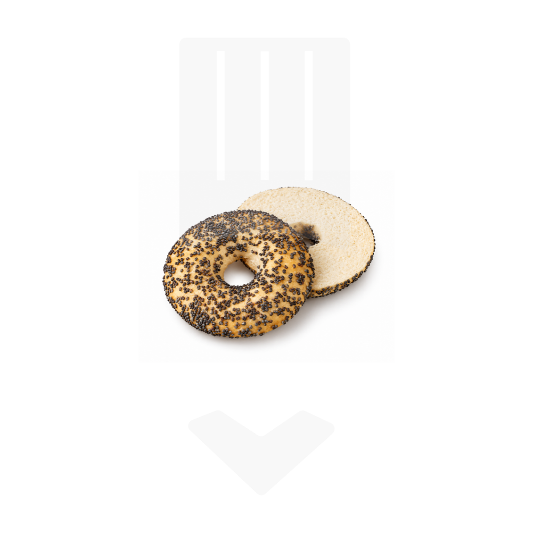 Mini Pain Bagel Pavot 6gr à Garnir | Cocktail Traiteur